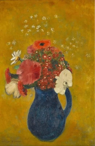 Vas med blommor 1902