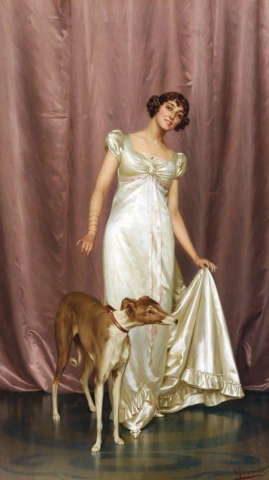 Eine elegante Dame, ca. 1915