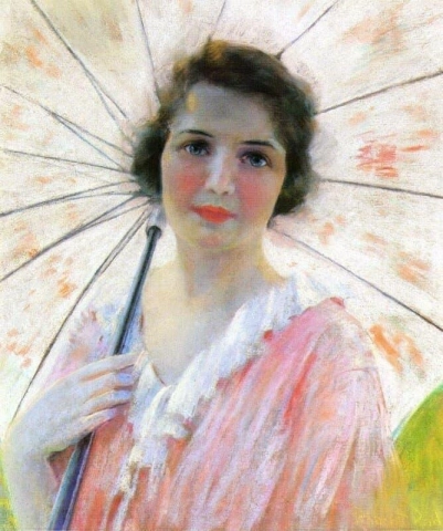 سيدة مع مظلة 1921