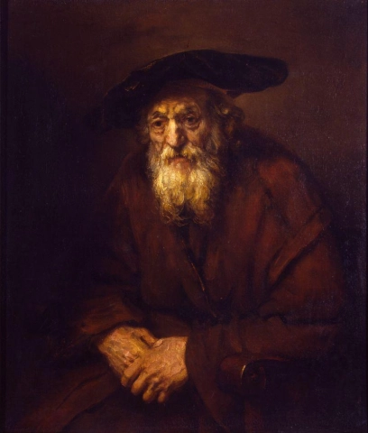 Portret Van Een Oude Jood