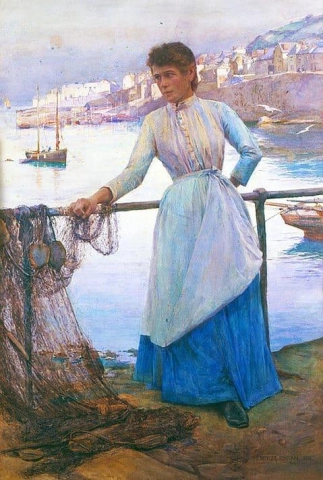 الفتاة ذات الرداء الأزرق 1891