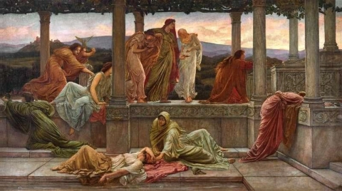 Siehe, der Bräutigam kommt oder die zehn Jungfrauen, ca. 1881