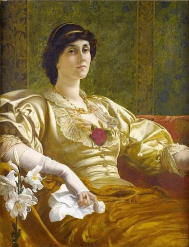 Portret van Ethel Bertha Harrison 1882