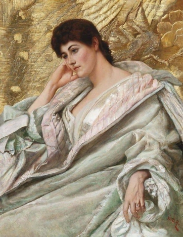 チャールズ・ローマ夫人の肖像 ニー・ハンター 1886年頃