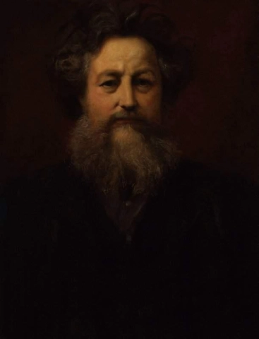 Portret van William Morris 1889-1890