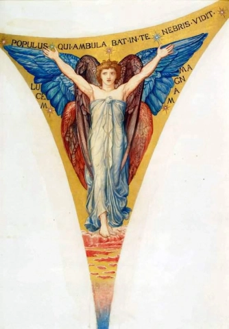 Estudio de un ángel para la catedral de San Pablo