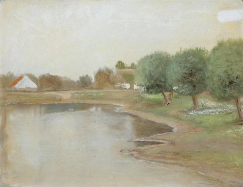 A View Of The Village Pond Presumably In The Village Ring On Zealand