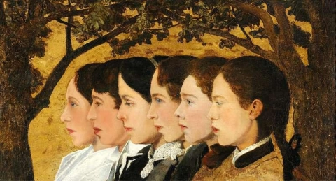 도예가 허먼 A. 칼러의 아이들의 여섯 초상화