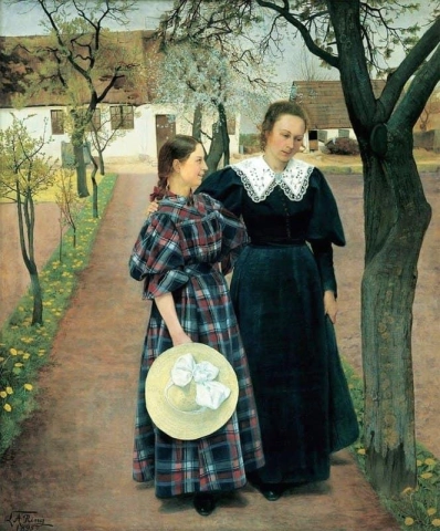 Primavera. Ebba e Sigrid Kahler 1895