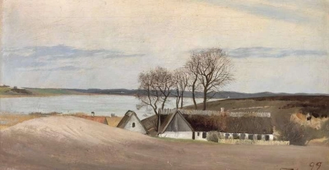 View Of Arreso. Early Spring. An Overcast Day