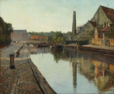 A View Of Frederiksholms Canal With Christianshavn In The Distance