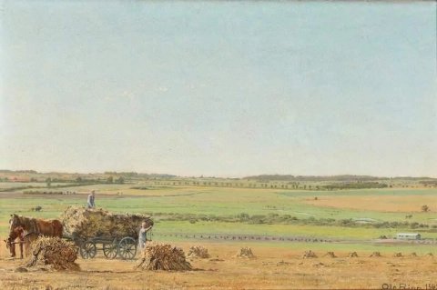 Landschap met oogstarbeiders 1947