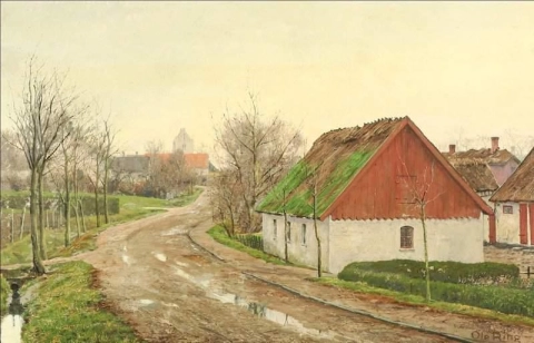 Street Scene From Villerslev