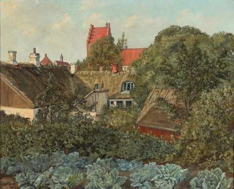 The Church In Sankt Jorgensbjerg Seen From Uglebakken - The Location Of The Studio Of The Father L. A. Ring 1932