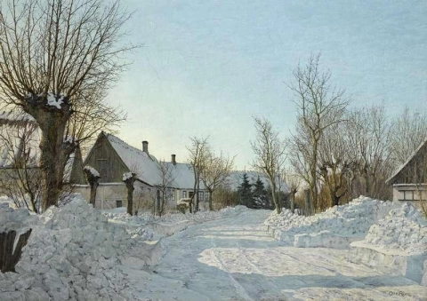 겨울의 마을