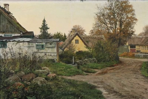 Vista da un villaggio danese