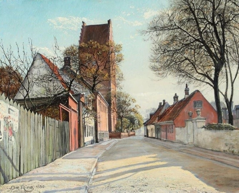 View From Kirkestr De In Koge 1930