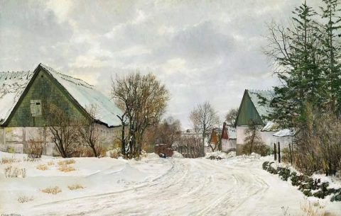 Vinterdag i landsbyen
