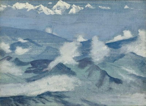 Kanchenjunga uit de Himalaya-serie 1924