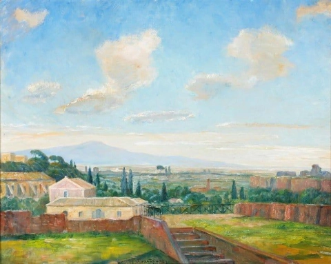 Utsikt Från Palatinen I Rom