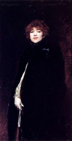 Porträtt av Juana Romani 1891