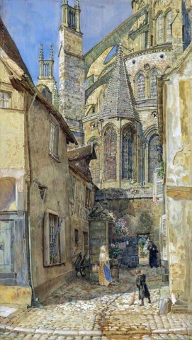 ブールジュ大聖堂の聖母礼拝堂と後陣 1899 年