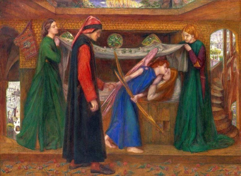 Сон Данте во время смерти Беатриче 1856