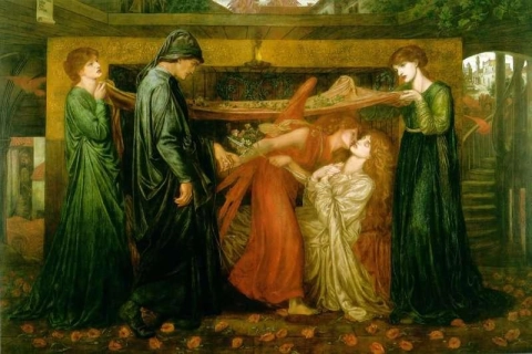 O sonho de Dante na hora da morte de Beatrice 4