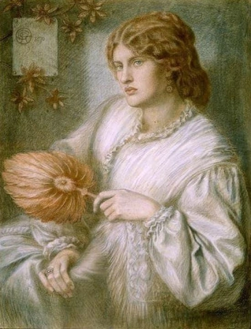 Donna con ventaglio 1870