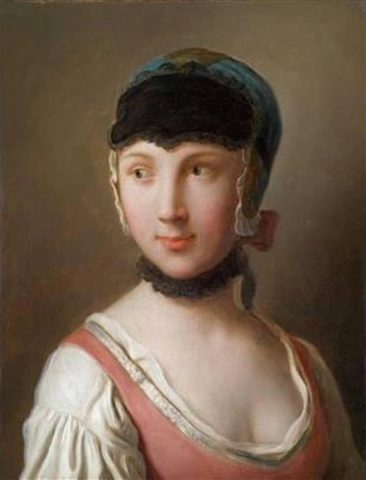 모자를 쓴 젊은 여성의 초상화