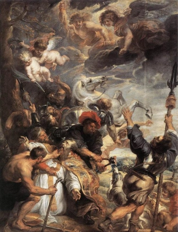 The martyrdom of Saint Liévin