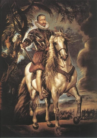 Ridsporträtt av hertigen av Lerme