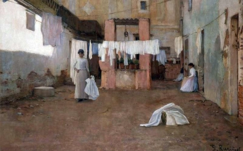 巴塞罗那的洗衣女工