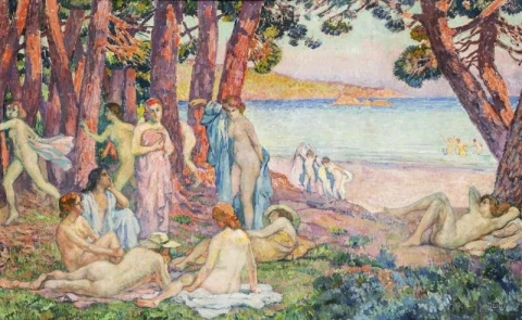 海水浴客 1909