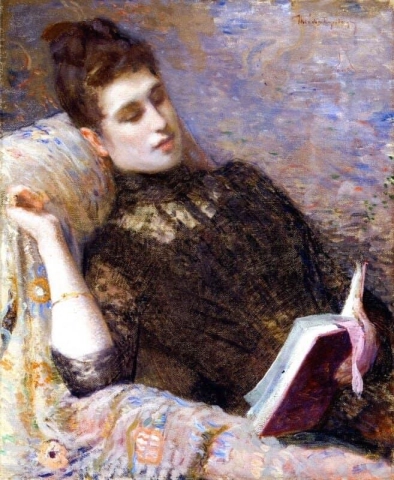 سيدة القراءة 1886