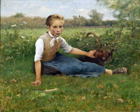 Recogiendo flores 1882