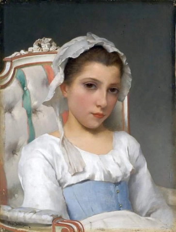 若い女の子の肖像画