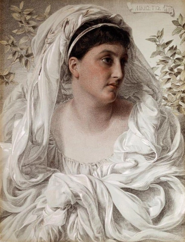 Een portret van Lady Donaldson 1877