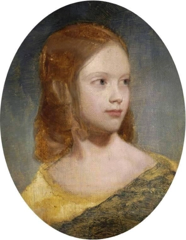 Emma Sandys, a irmã do artista, 1853-55