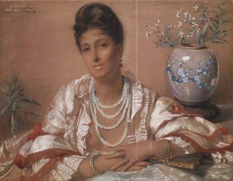찰스 오거스터스 하웰 부인 1873-74