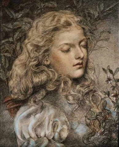 Портрет девушки около 1876 г.