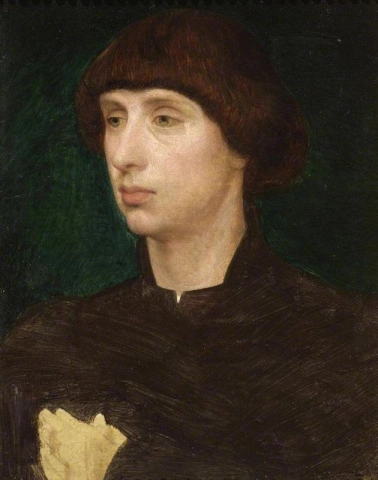 1850 年前年轻人的肖像