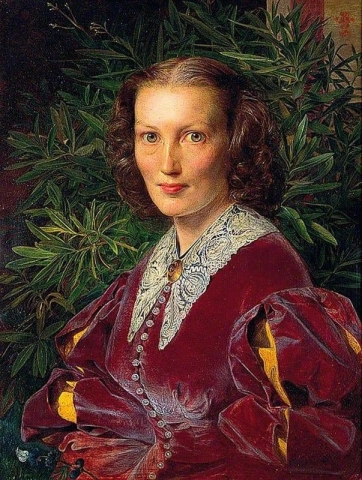 Portrait Of Hannah Louisa Mrs William Clabburn 1860