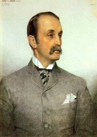 Portrett av Josiah Caldwell 1888