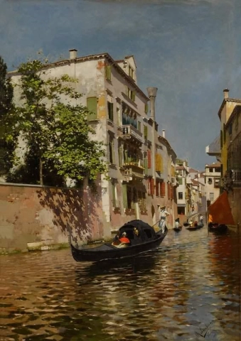 Ein venezianischer Kanal 1888