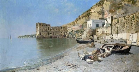 Palazzo Donn Anna Bucht von Neapel 1878