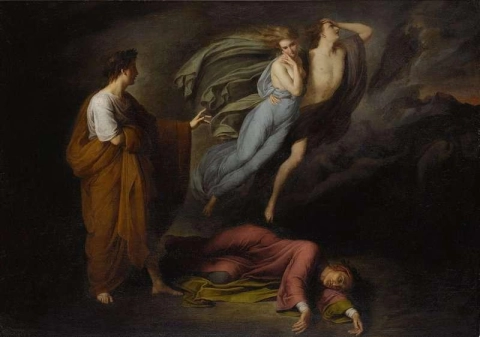 Dante And Virgil Meet Francesca Da Ramini And Paolo Malatesta