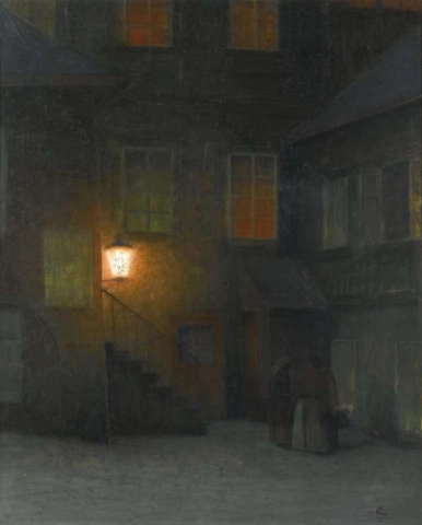 A Courtyard In Prague Old Town Ca. 1900-10