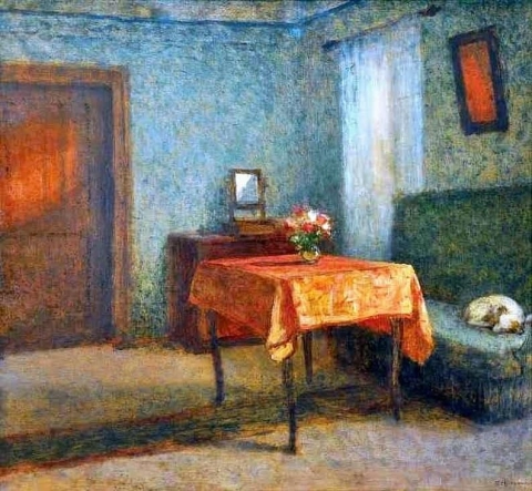 Interior With Sleeping Dog