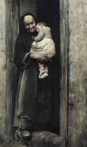 Old Woman With A Child